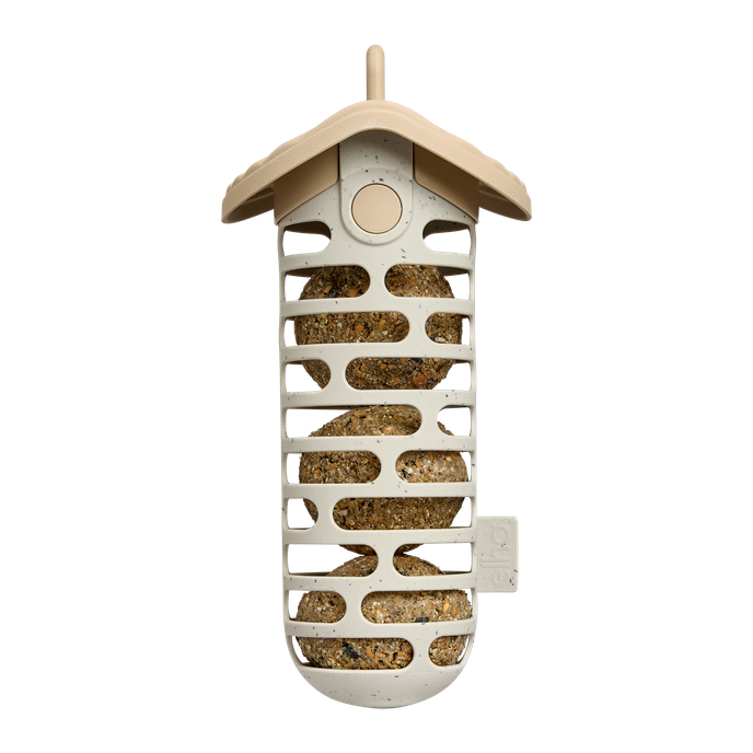 cosy suet ball feeder 10cm mushroom beige